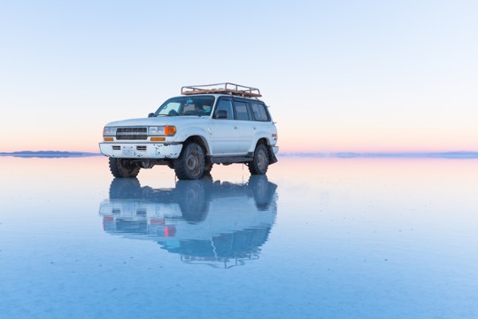 Jeep, Salar of Uyuni, Bolivia