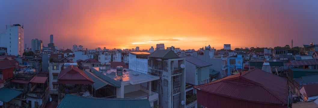 Sunset, Hanoi, Vietnam